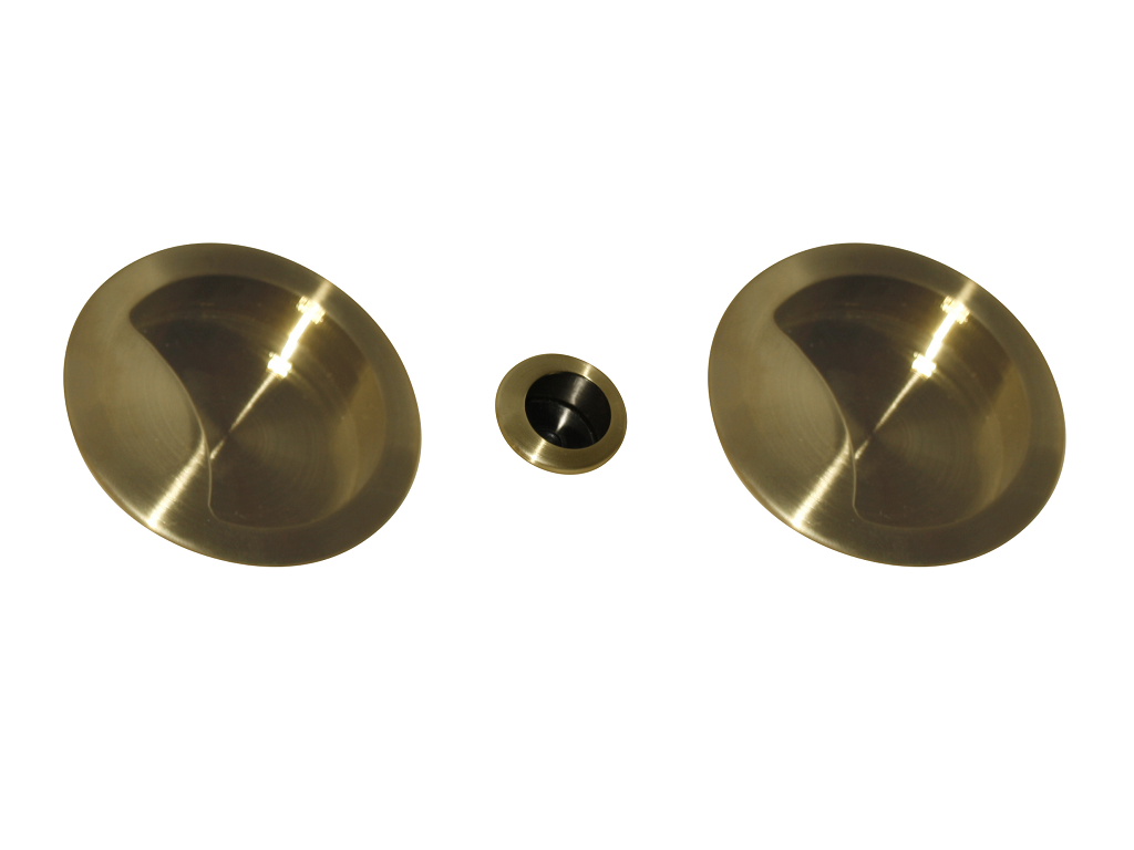 Maniglia Incasso Tondo Porta Scorrevole modello Open d.57/48 Senza Foro Chiave varie finiture   Colombo Design - immagine 4